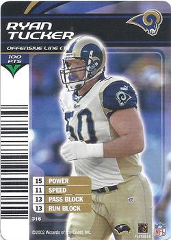 2002 NFL Showdown #316 Ryan Tucker Front