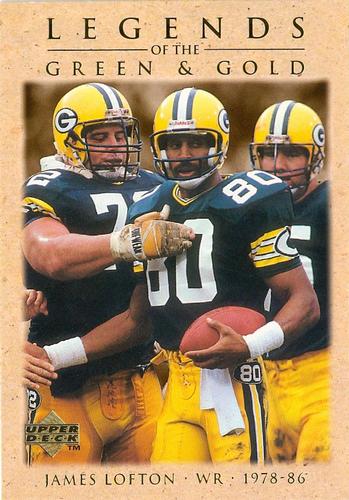1997 Upper Deck Legends of the Green and Gold #GB12 James Lofton Front