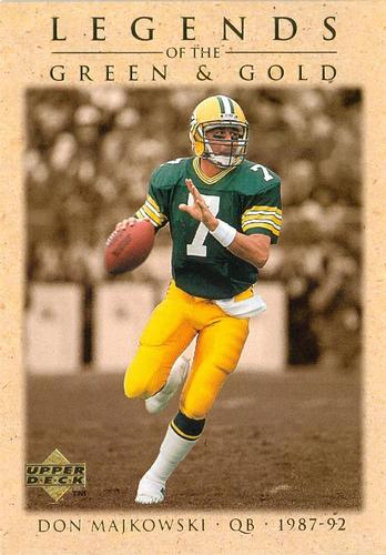 1997 Upper Deck Legends of the Green and Gold #GB7 Don Majkowski Front