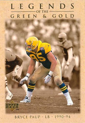 1997 Upper Deck Legends of the Green and Gold #GB8 Bryce Paup Front