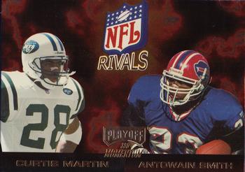 1998 Playoff Momentum SSD Hobby - NFL Rivals Gold #10 Curtis Martin / Antowain Smith Front
