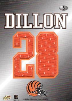 1998 Playoff Momentum SSD Hobby - Team Threads (Home) #6 Corey Dillon Back