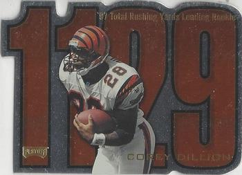1998 Playoff Prestige SSD Hobby - Inside the Numbers Die Cut #7 Corey Dillon Front