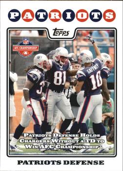 2008 Topps #320 Patriots Defense Front