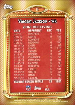 2013 Topps - 1000 Yard Club #11 Vincent Jackson Back