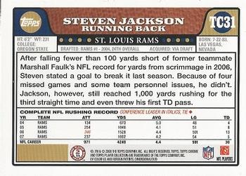 2008 Topps Chrome #TC31 Steven Jackson Back