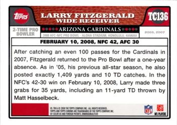 2008 Topps Chrome #TC136 Larry Fitzgerald Back