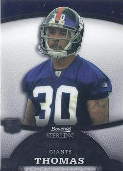 2008 Bowman Sterling #7 Terrell Thomas Front