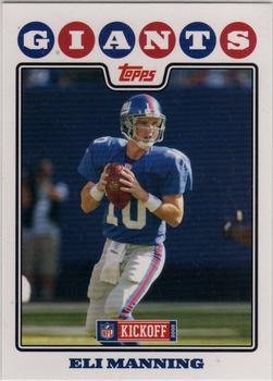 2008 Topps Kickoff #3 Eli Manning Front