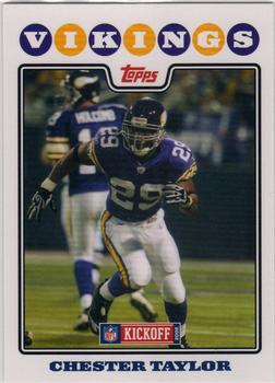 2008 Topps Kickoff #23 Chester Taylor Front