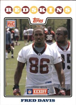 2008 Topps Kickoff #208 Fred Davis Front