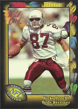 1991 Wild Card #79 Ricky Proehl Front