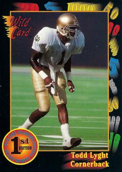 1991 Wild Card Draft #1 Todd Lyght Front