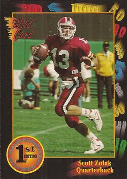 1991 Wild Card Draft #151 Scott Zolak Front
