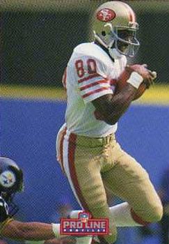 1992 Pro Line Profiles #48 Jerry Rice Front