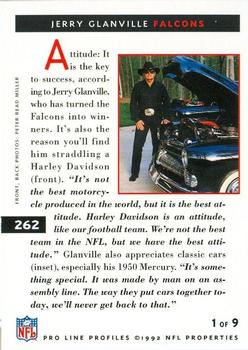 1992 Pro Line Profiles #262 Jerry Glanville Back