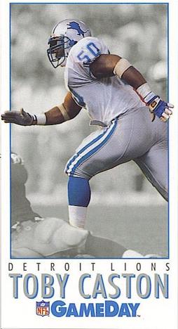 1992 GameDay #31 Toby Caston Front