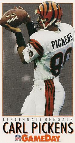 1992 GameDay #97 Carl Pickens Front