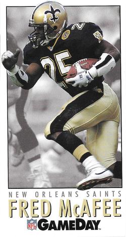 1992 GameDay #101 Fred McAfee Front