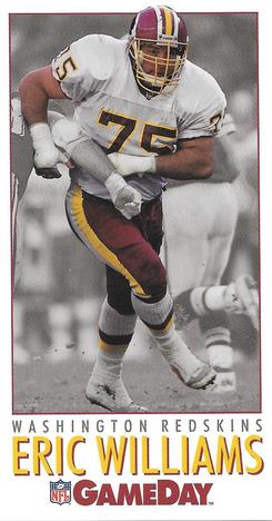 1992 GameDay #297 Eric Williams Front
