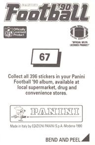 1990 Panini Stickers #67 William Fuller Back
