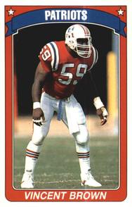 1990 Panini Stickers #127 Vincent Brown Front