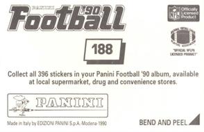 1990 Panini Stickers #188 Barry Sanders / Christian Okoye Back