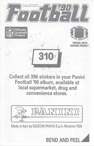 1990 Panini Stickers #310 Pat Swilling Back