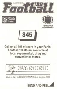 1990 Panini Stickers #345 Vai Sikahema Back