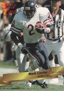 1993 Wild Card #11 Mark Carrier Front