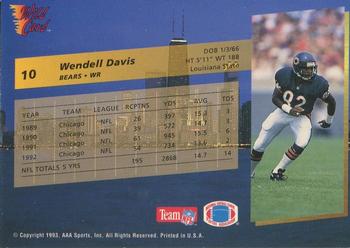 1993 Wild Card #10 Wendell Davis Back