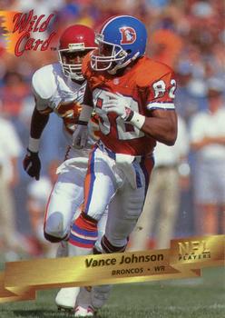 1993 Wild Card #34 Vance Johnson Front