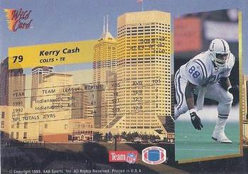 1993 Wild Card #79 Kerry Cash Back