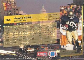 1993 Wild Card #164 Reggie Brooks Back
