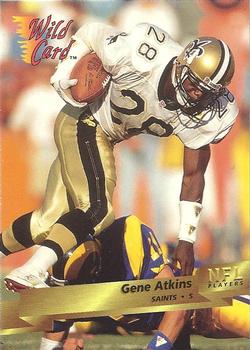 1993 Wild Card #171 Gene Atkins Front
