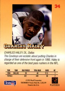 1995 Playoff Prime #34 Charles Haley Back