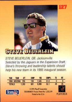 1995 Playoff Prime #127 Steve Beuerlein Back