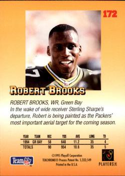1995 Playoff Prime #172 Robert Brooks Back