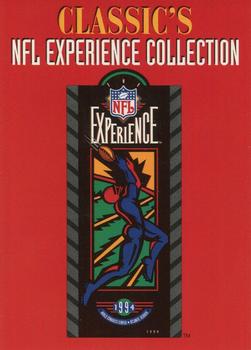 1994 Classic NFL Experience #1 Checklist 1: 1-50 Front