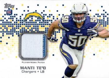 2013 Topps - Rookie Patch #RP-MT Manti Te'o Front