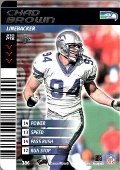 2001 NFL Showdown 1st Edition #386 Chad Brown Front