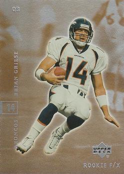 2001 Upper Deck Rookie F/X #28 Brian Griese Front