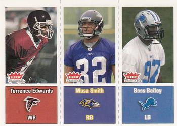 2003 Fleer Tradition #284 Terrence Edwards / Musa Smith / Boss Bailey Front