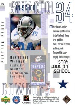 2000 NFLPA Super Bowl Player's Party #NNO Herschel Walker Back