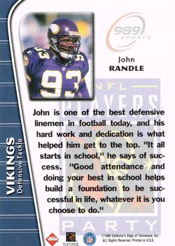 2000 NFLPA Super Bowl Player's Party #NNO John Randle Back