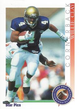 1992 Star Pics #66 Willie Clay Front