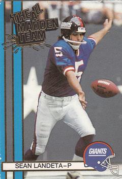 1990 Action Packed All-Madden #14 Sean Landeta Front