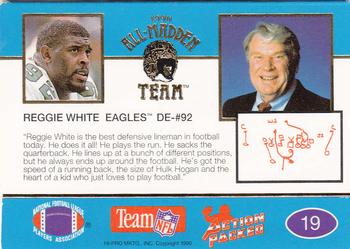 1990 Action Packed All-Madden #19 Reggie White Back