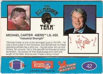 1990 Action Packed All-Madden #42 Michael Carter Back