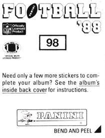 1988 Panini Stickers #98 Albert Lewis Back